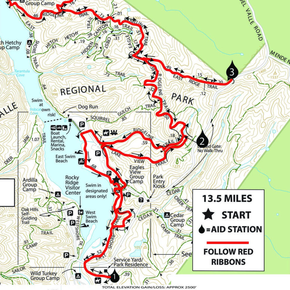 Badger Cove Half Marathon Course Map and Elevation Chart-1